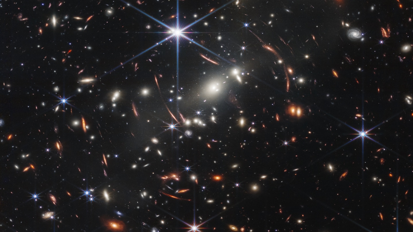 An image showing enormous numbers of galaxies taken by NASA