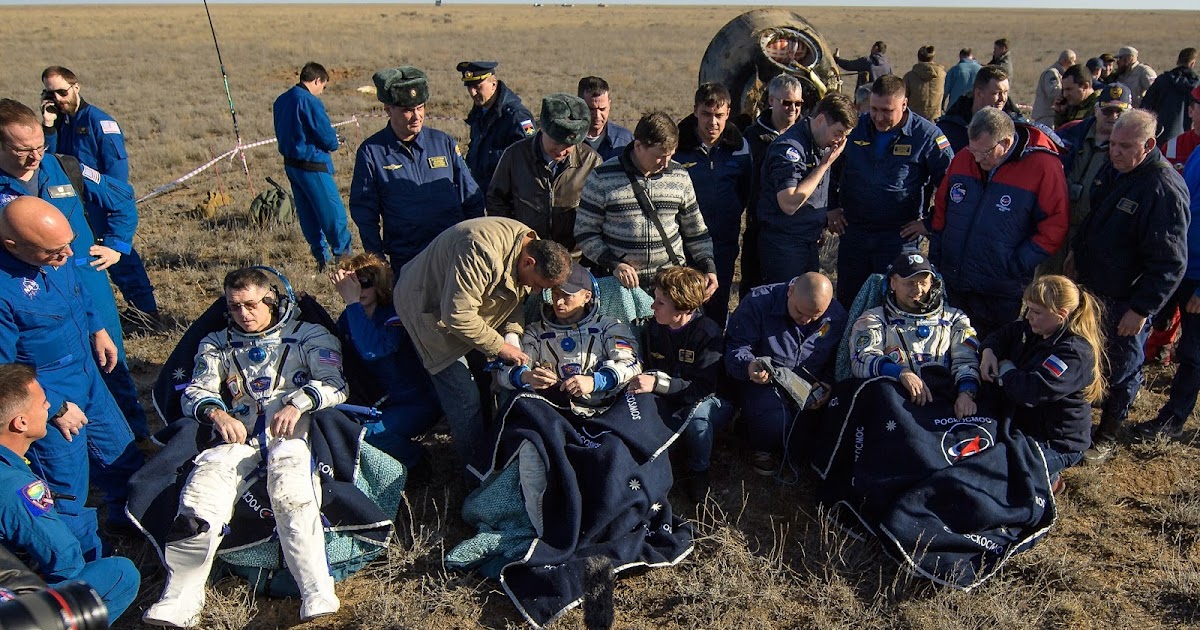 Space Station Trio Return to Earth After 73 Million Mile Journey