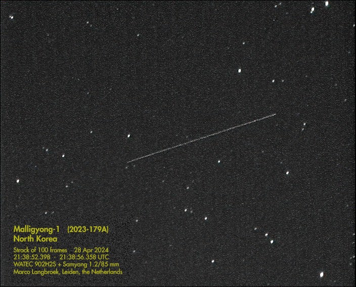 Imaging North Korea's new satellite Malligyong-1