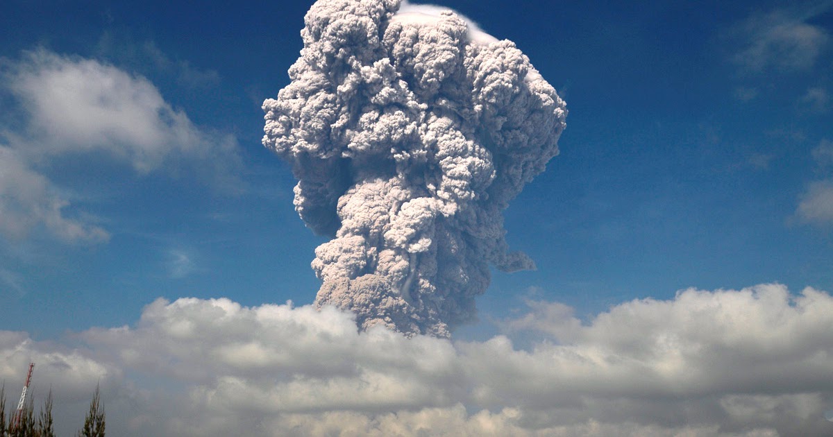 Mount Sinabung Volcano Eruption