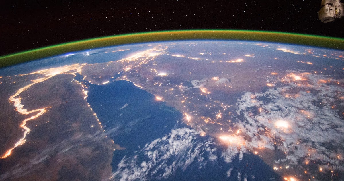 The Nile at Night seen from the International Space Station