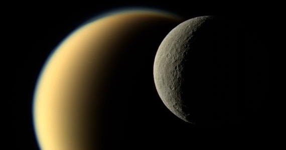 Rhea and Titan | Earth Blog