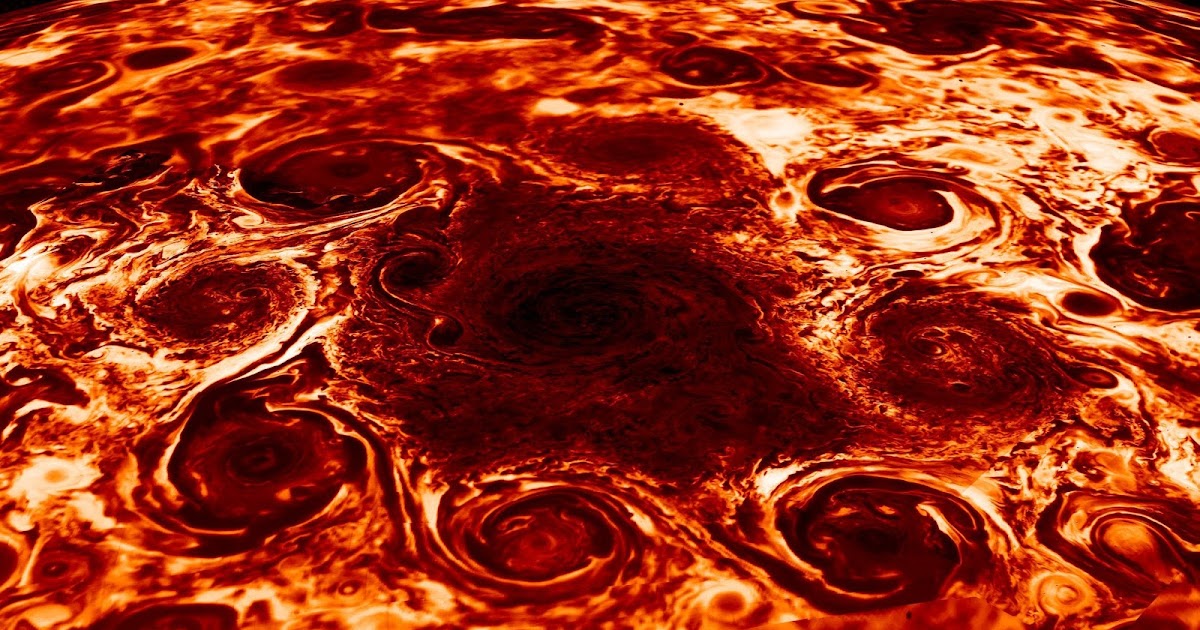 Jupiter's north pole seen by Juno spacecraft