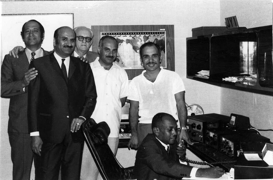 JY1 The Late King Hussein of Jordan with old timer Arab Radio Amateur ...