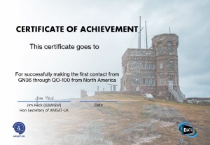 Newfoundland on QO-100 ? | AMSAT-UK