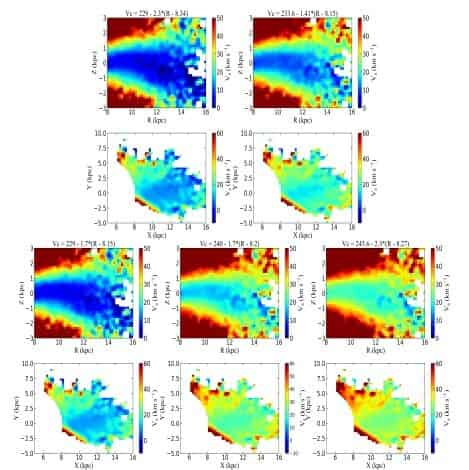 Asymmetric Drift Map of the Milky Way Disk Populations between 8 -16 kpc with LAMOST and Gaia datasets