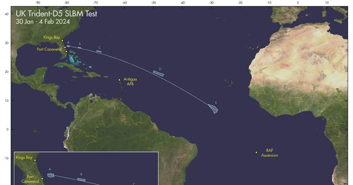 January UK Trident-II D5 SLBM test failed