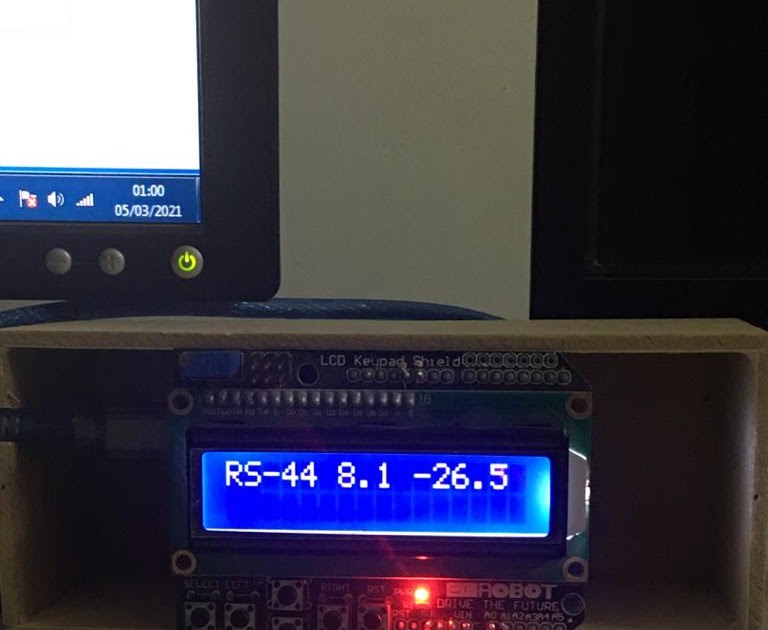 LCD display satellite name,azimuth and elevation.