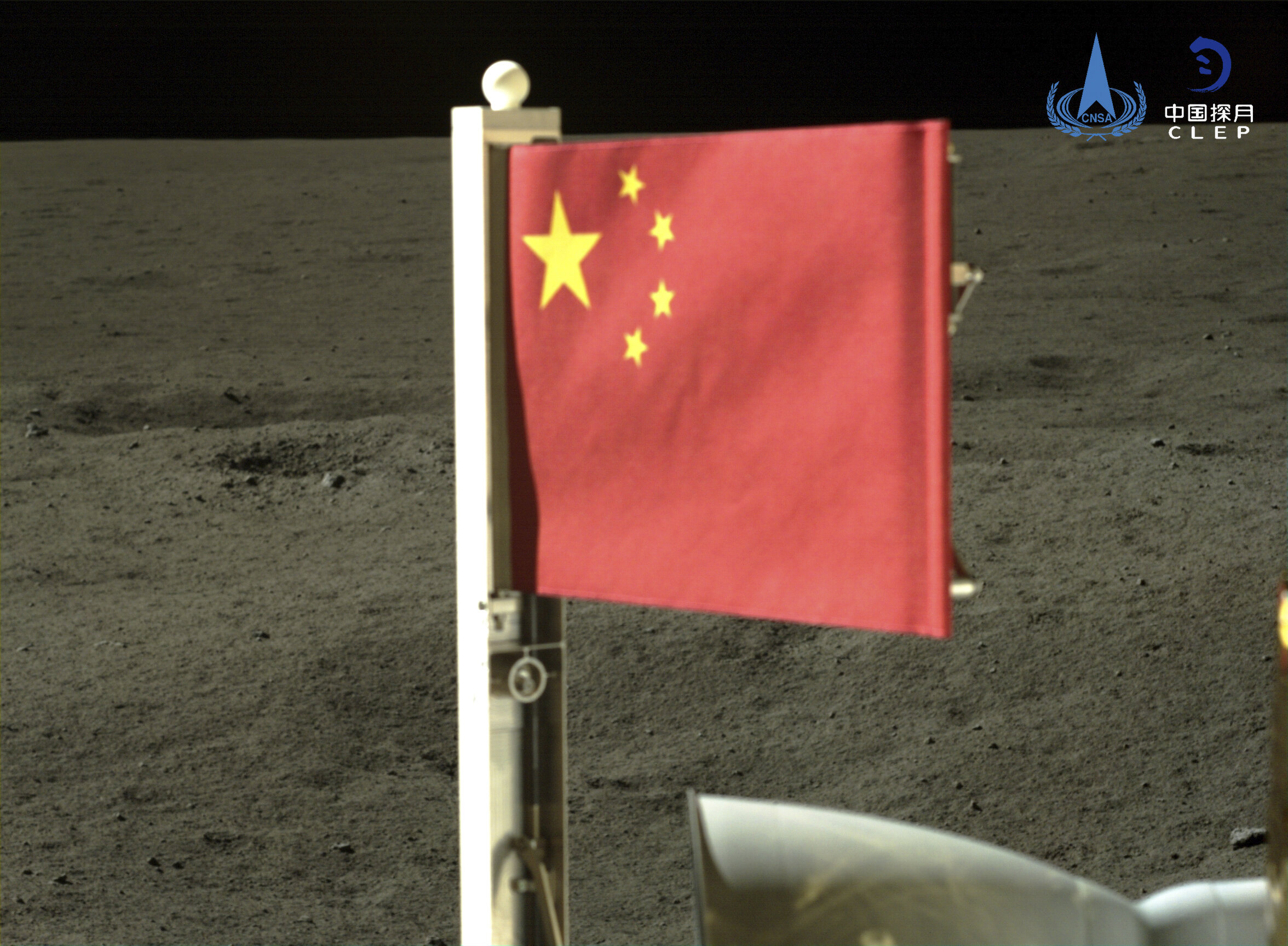 Craft unfurls China's flag on the far side of the moon and lifts off with lunar rocks to bring home